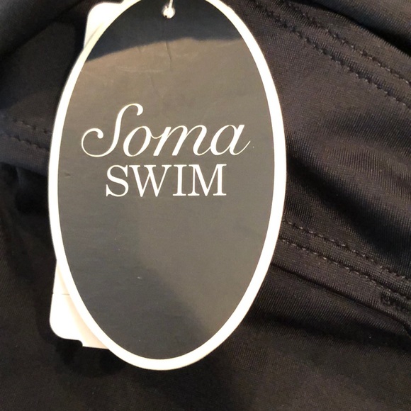 Soma black swim halter Tankini  NWT - Picture 4 of 5